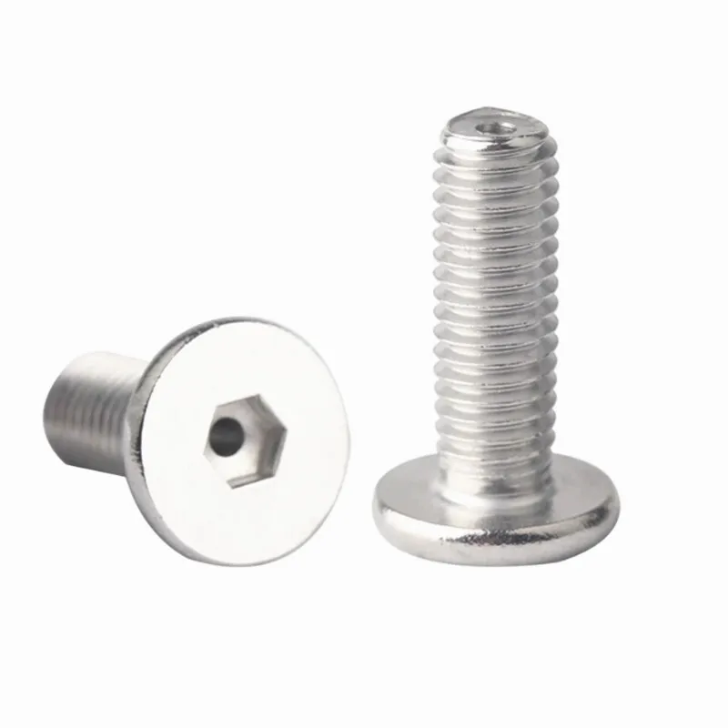 

M2.5 M3 M4 M5 M6 M8 304 A2 Stainless Steel Hollow Hole Through Air Out Hexagon Hex Socket Ultra Thin Flat Wafer Head Bolt Screw