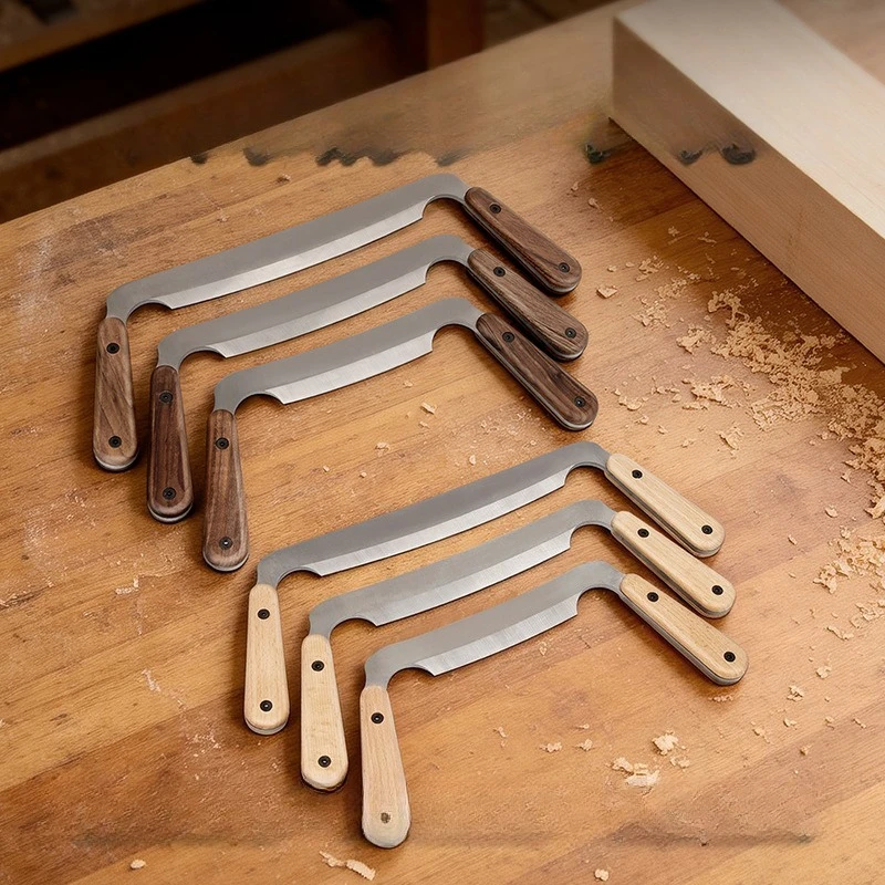 Draw Shave Tool High Speed Steel Comfortable Non Slip Handle Multifunctional Debarking Hand Tool for Woodworking Draw Shave Tool