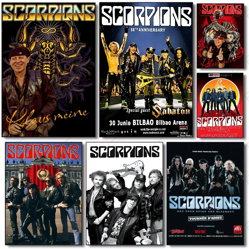 Cool Scorpions Band Art Poster Multi-Purpose Wall Art for Li