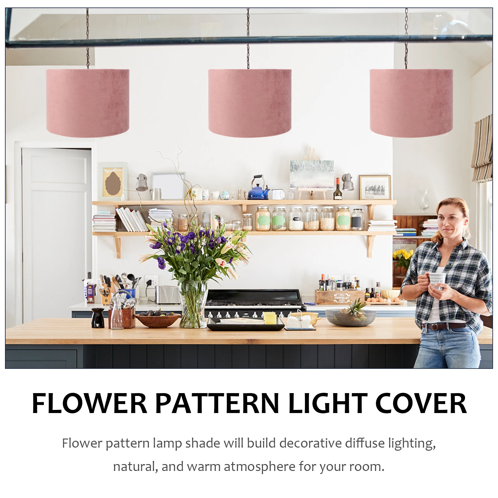 

Velvet Lampshade Table Light Cover Home Decor Creative Light Accessory Bedroom Living Room Warm Atmosphere Easy Install Remove