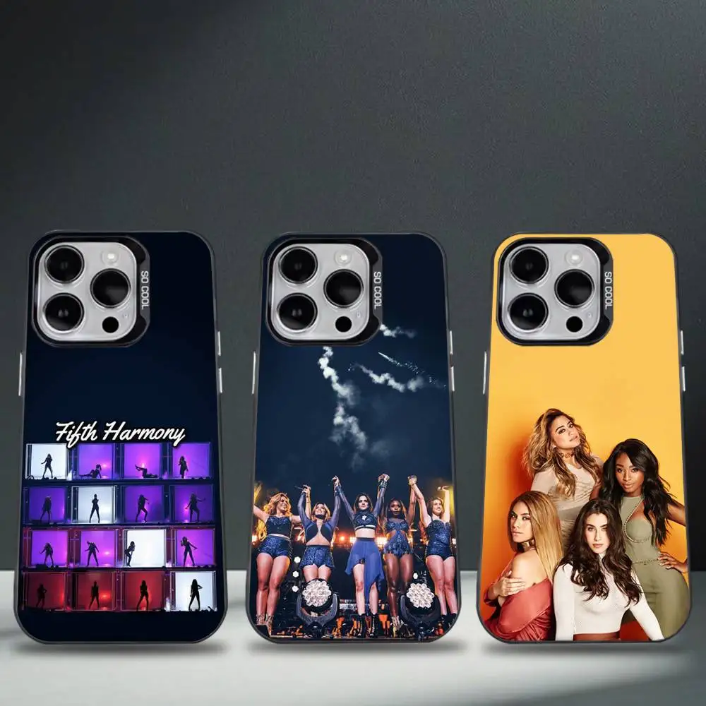 

F-Fifth Harmony Phone Case For iPhone 16,15,14,13,12,11,8,7,Pro,Max,Plus,Mini,XS,SE Anti Fall Black Matte Hard