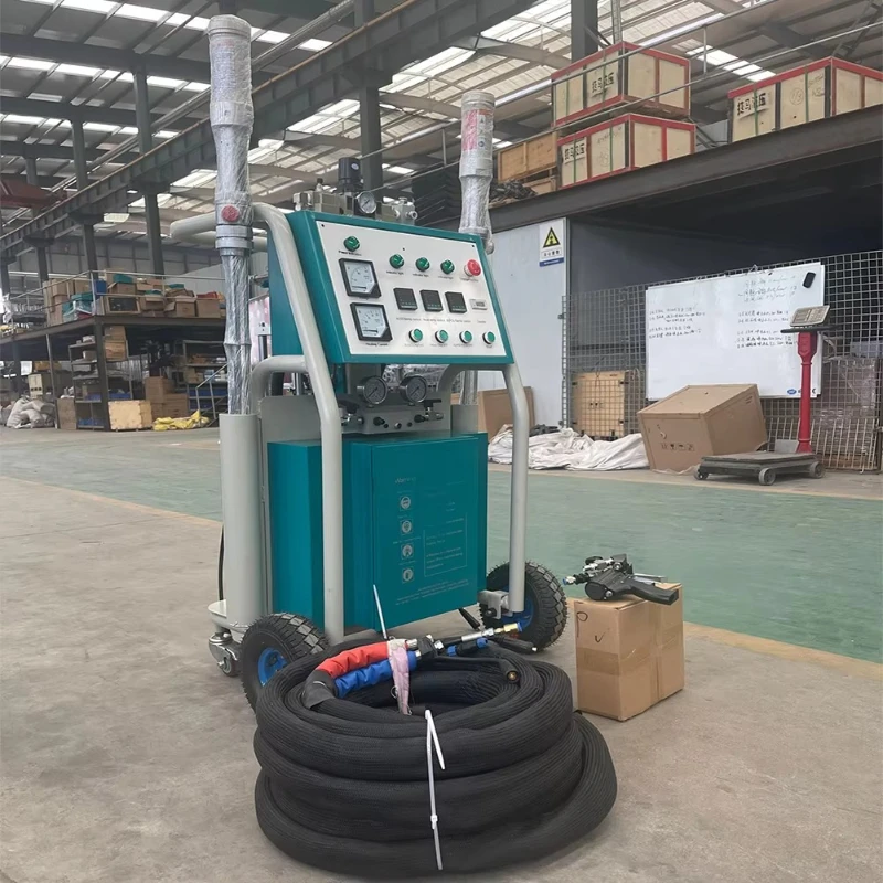Mobile Polyurethane Foam Sprayer Dual Pump Polyurea Spray Machine For Cold Storage Pipeline Anti Corrosion Waterproof Work