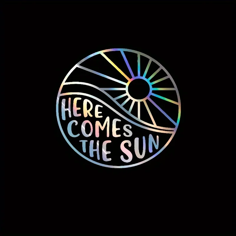 Here Comes a Vinyl Decal for Sun Cars, Perfect for Decorating Campers And Rvs, Including Window And Bumper Embellishments