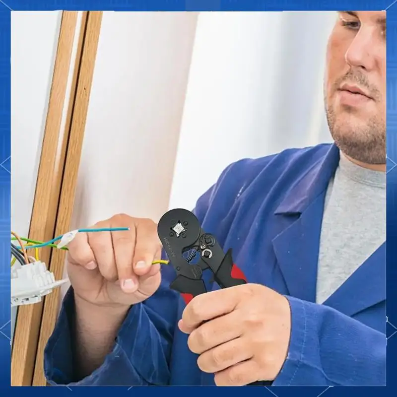 

AA77 Инструмент для обжима кабеля, трещотка, обжимные клещи из высокоуглеродистой стали, износостойкие клещи для проводов, щипцы для электрических проводов