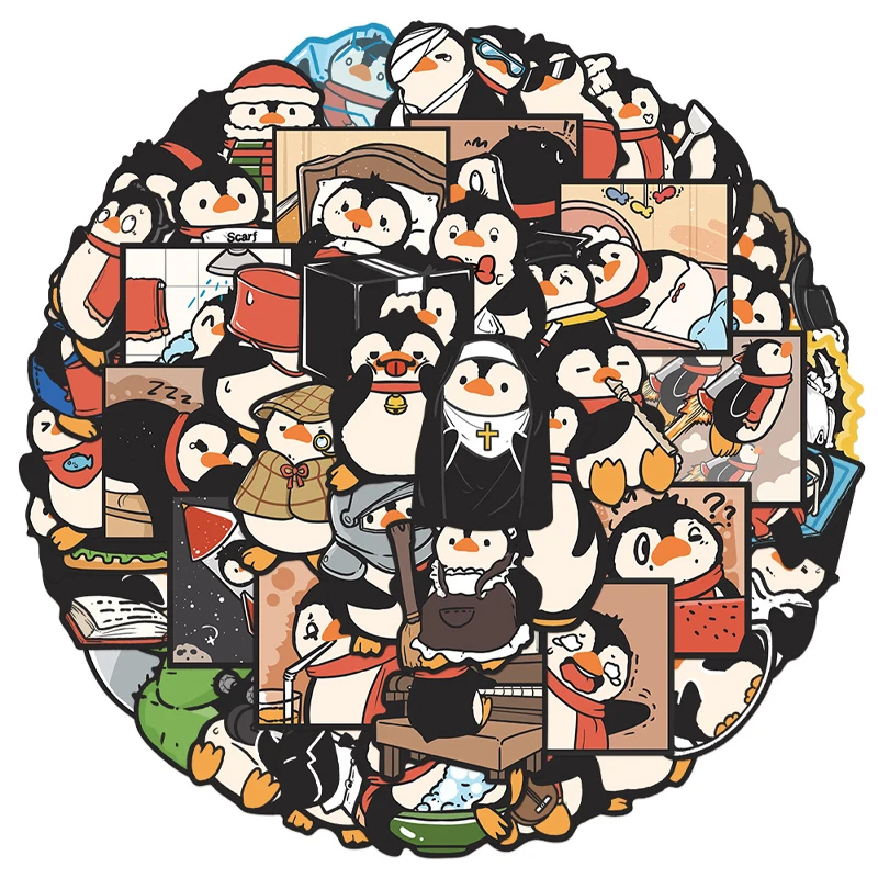 50PCS Penguin Graff…