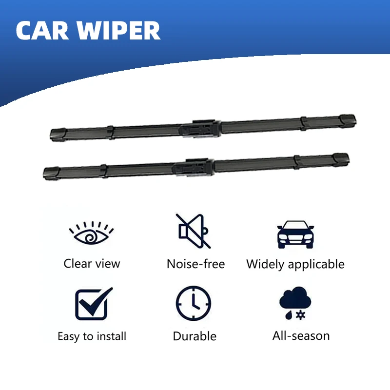 LHD Front Windshield Wiper Blades For SsangYong Musso Q200 Rexton Sports Khan Musso Pick-up 2018 - 2023 Windscreen Accessories