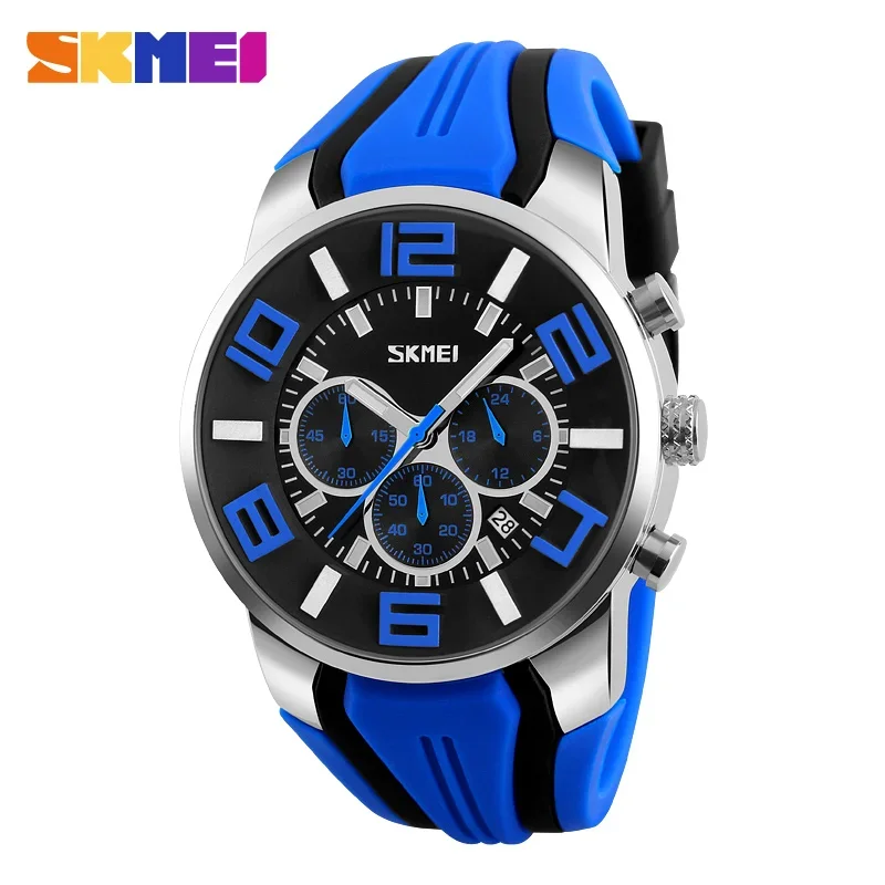 SKMEI 9128 Waterproof Sport Watch Relogio Masculino  Quartz Watches Men Fashion Casual Wristwatches