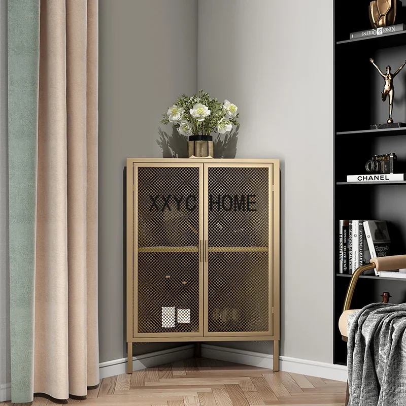 

Light Luxury Nordic Triangle Cabinet Living Room Wall Cabinet Modern Simple Shelf