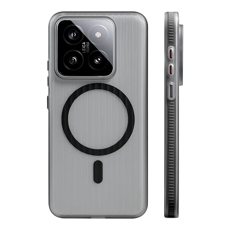 

For Xiaomi 17 Case Magnetic PC Corrugated Matte Transparent Silicone Cover For Xiaomi Mi 17 Shell Skin-Friendly Shell Bumper