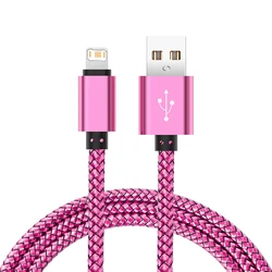 초장거리 고속 충전 USB 케이블, 아이폰 6S, 7, 8, X, XR, XS, 11, 12, 13 프로 맥스, 14 플러스, 고속 충전기, USB 데이터 동기화 케이블, 1m, 2m, 3m