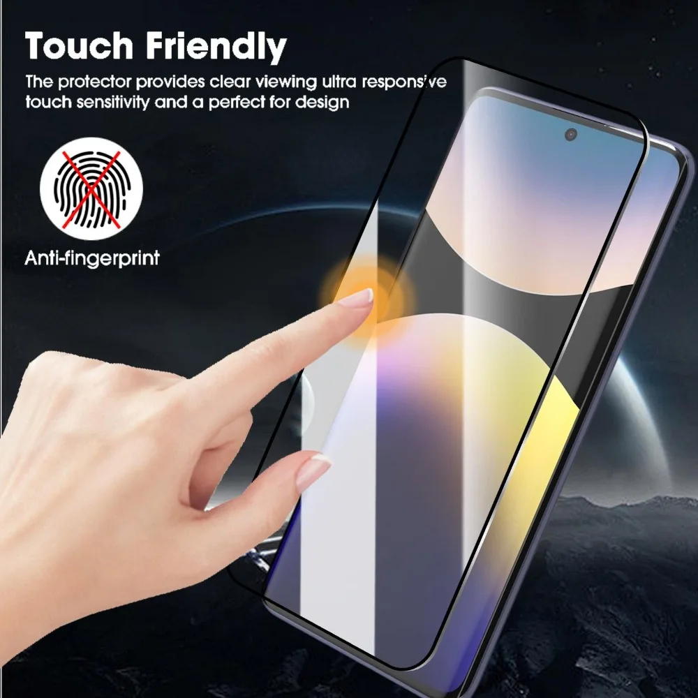 1-3Pcs Tempered Glass for Redmi Note 13 Pro 14 4G 5G Dust Free Easy Installation Screen Protectors Anti-Scratch Protective Film