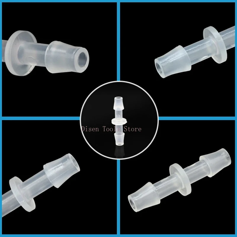 プラスチックストレートコネクター PP 等径パゴダ型プラスチックホースジョイント ガーデン散水ホース継手 1.6～10mm