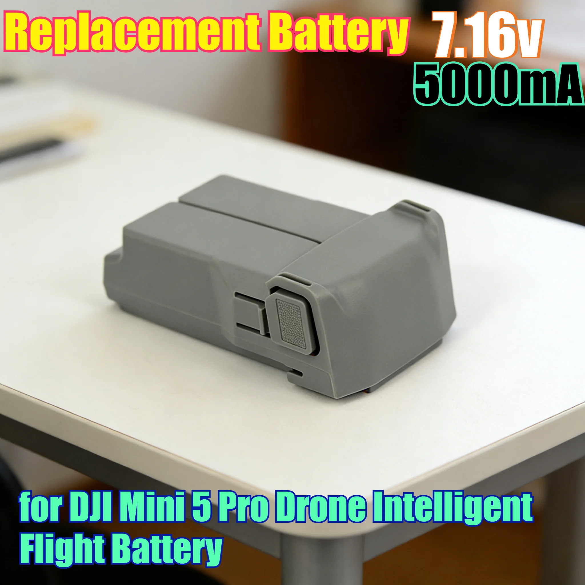 5000mAh 7.16V 35.8Wh High-Capacity Replacement Battery for DJI Mini 5 Pro Drone Intelligent Flight Battery with Power Management