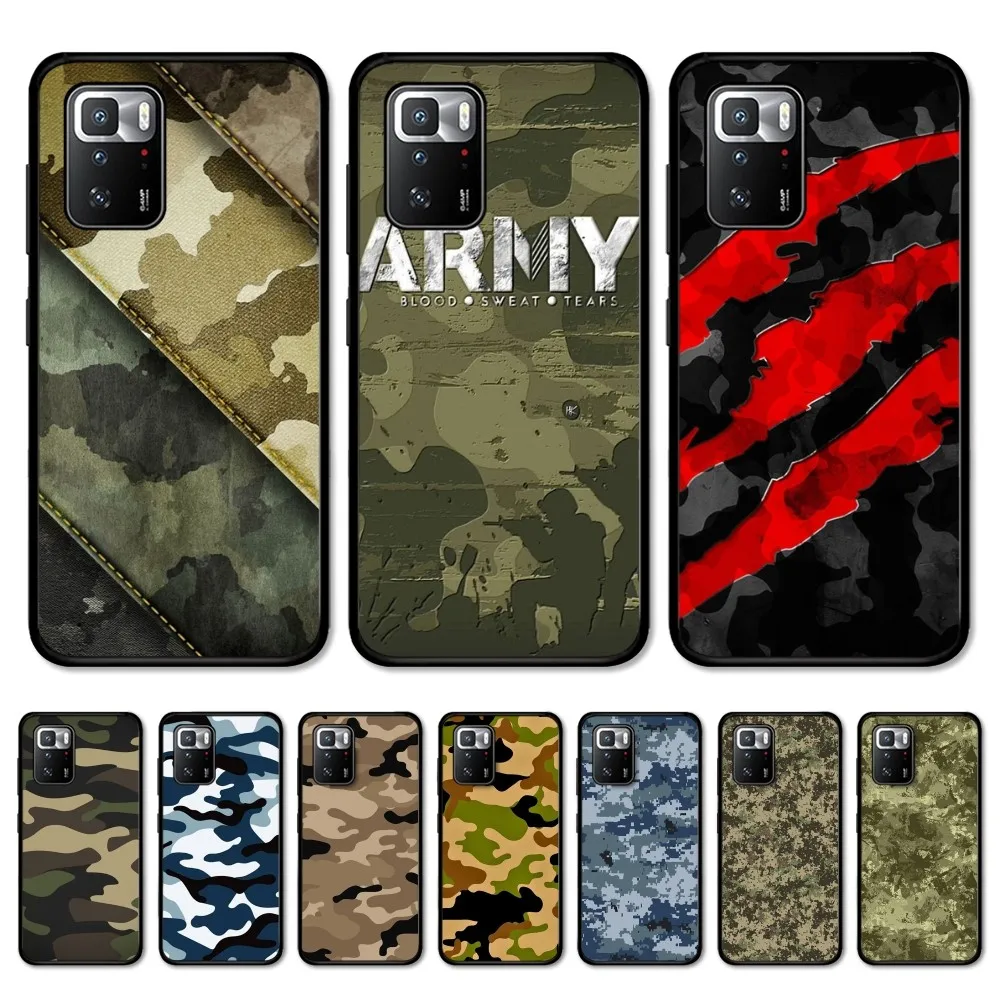 Camouflage Camo Military Army Phone Case For Redmi Note 4 X 5 A 6 7 8 T 9 9S 10 11 11S 11Epro Poco M3 Pro