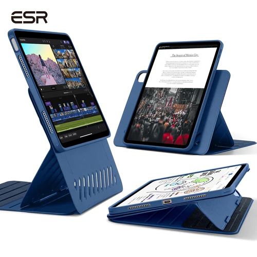 Imagen 1 del producto ESR para iPad Pro 11/13(M5/M4) funda magnética extraíble cubierta de ángulo ajustable para iPad Pro 12,9/11 y Air 11/13(2024 2025) y iPad A16