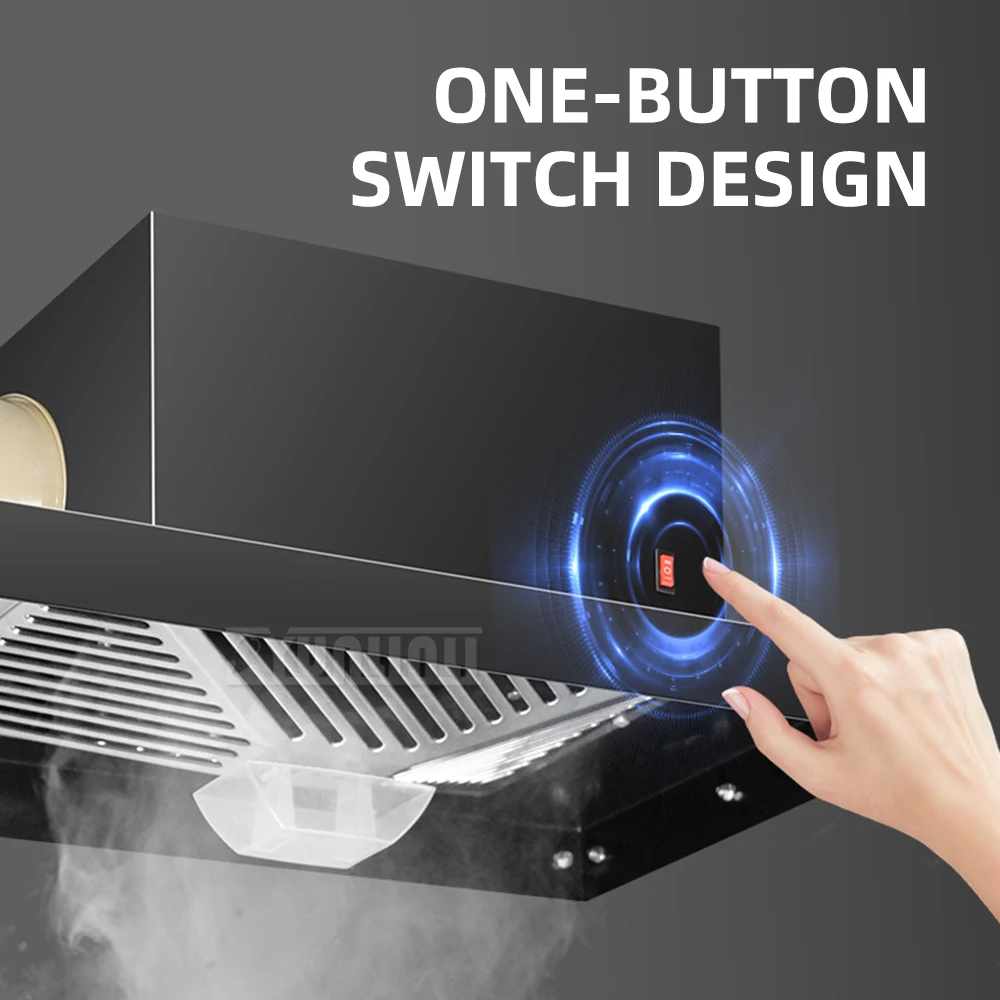 Kitchen Range Hood Powerful Turbine Exhaust Fan Household Large Suction Davlumbaz Mutfak Afzuigkappen Voor Keukens