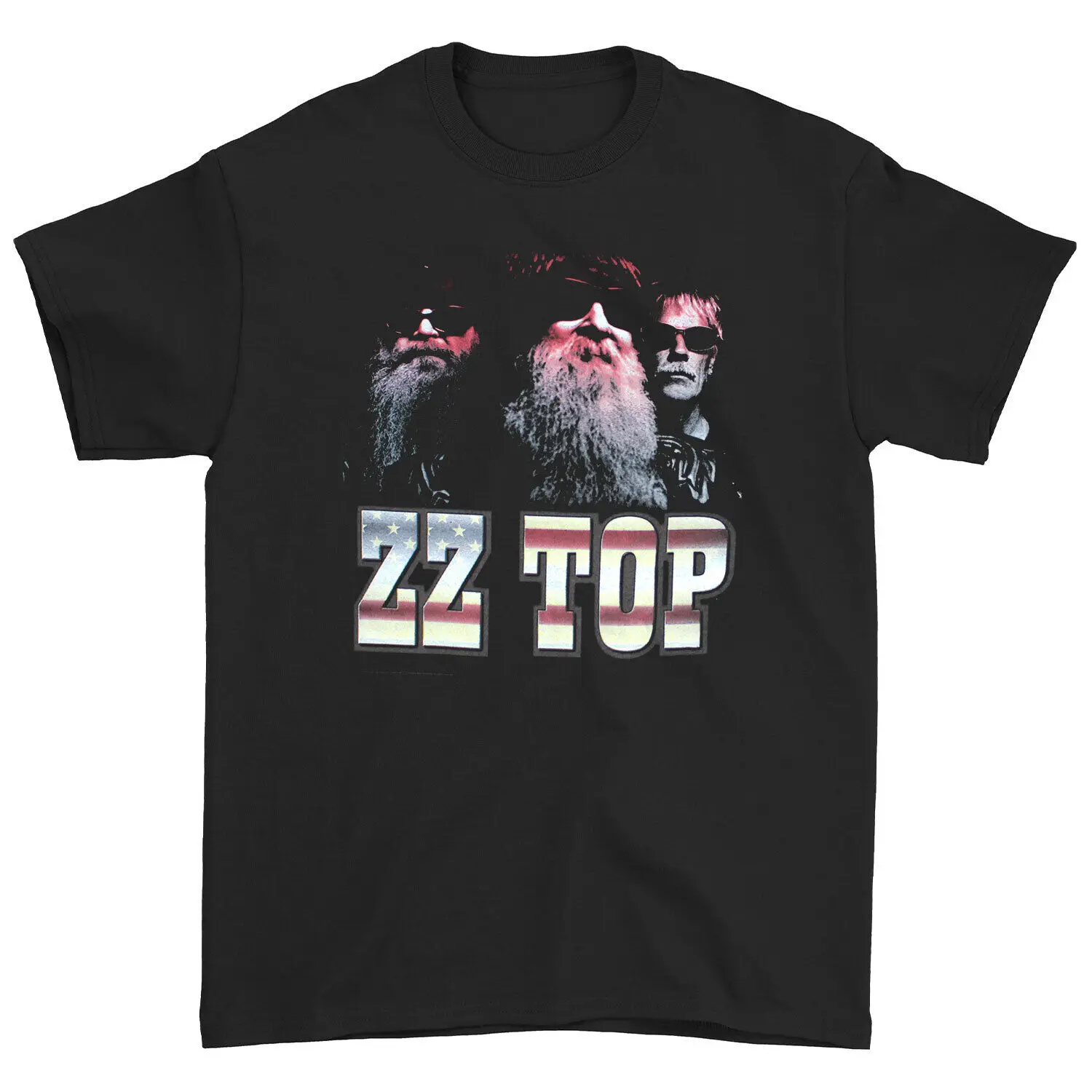 

Мужская футболка ZZ Top USA Photo 2015 Tour, черная большая Футболка XX