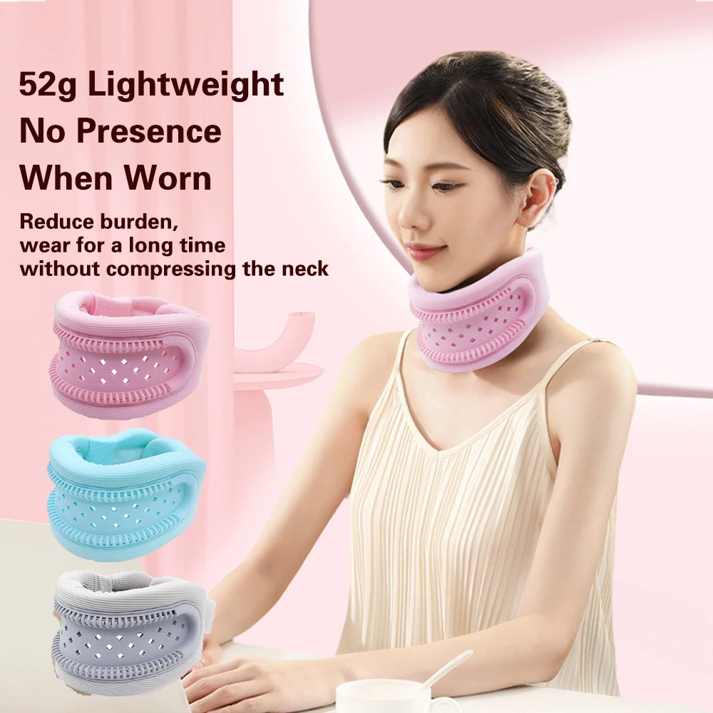 

Out Breathable Neck Brace for Neck Pain and Spine Pressure Adjustable Cervical Collar Snoozing and Sleep Apnea Prevent Head Low
