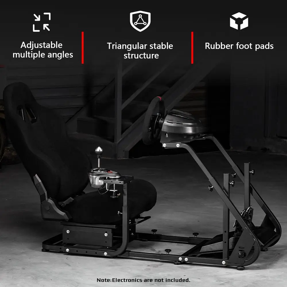 Racing Simulator Cockpit without Wheel, Pedals, and Shifter