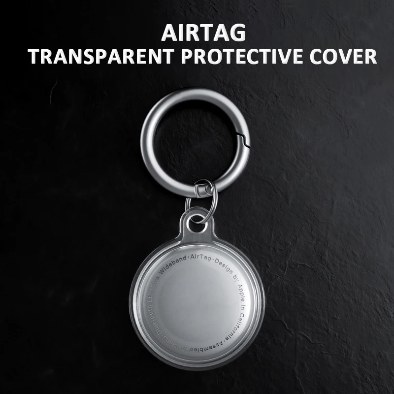 1pcs Waterproof Keychain Holder For Airtag Anti-Lost Soft Bag Pet Collar Tracker With Full Cover