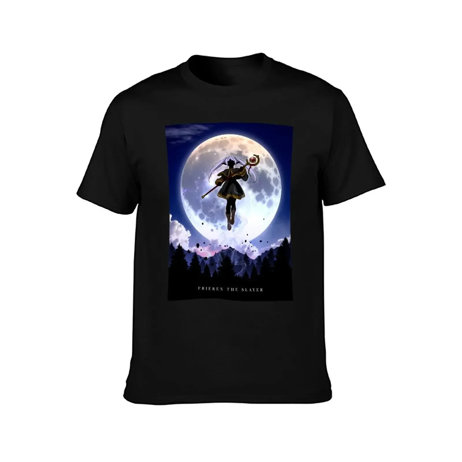 Frieren Flying Fullmoon T-Shirt tees custom shirt cute clothes men t shirt