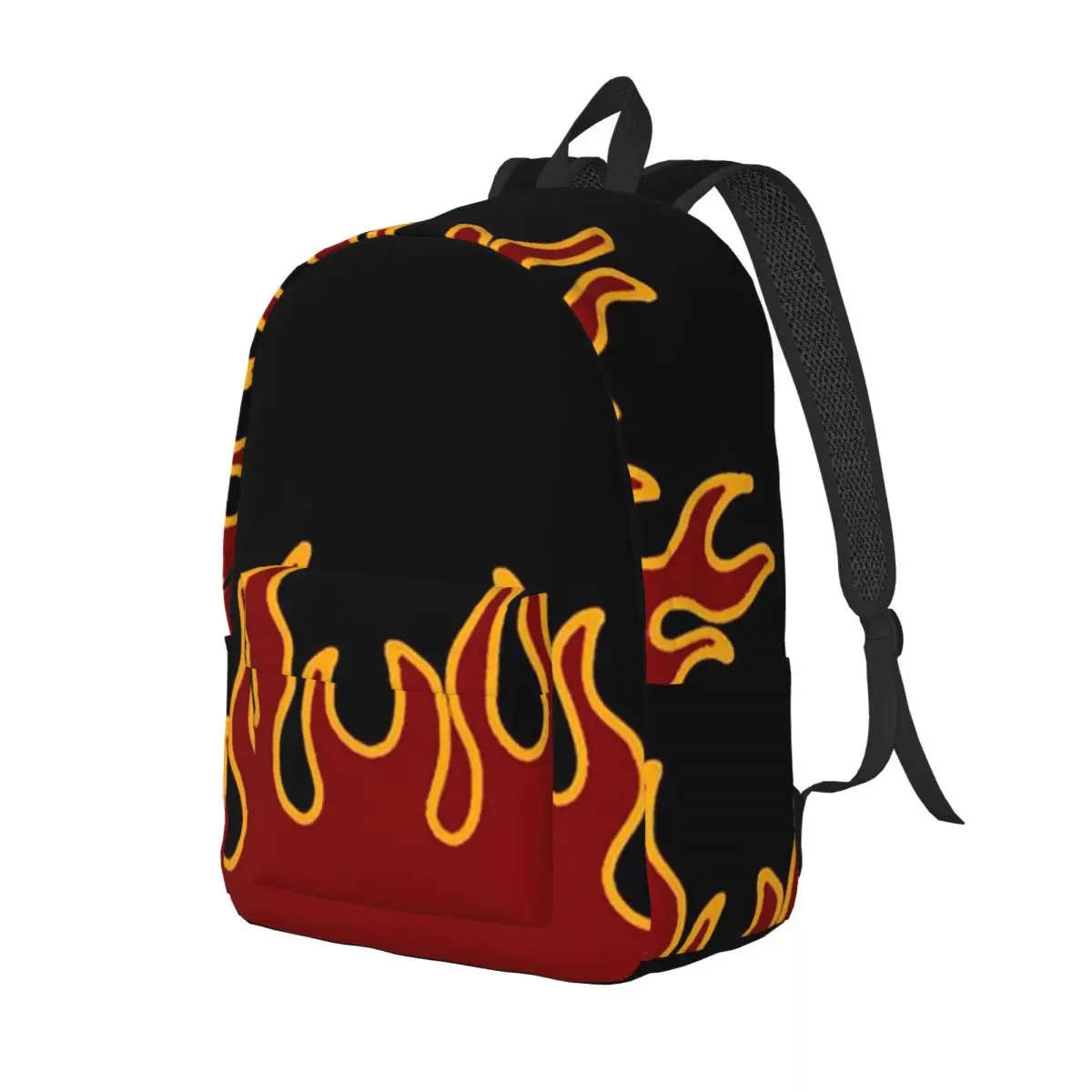 

Big Fire Flames Burning Flame Student Backpack School Bag Hiking Travel Daypack for Men Women Fashion Bookbag Shoulder Bags