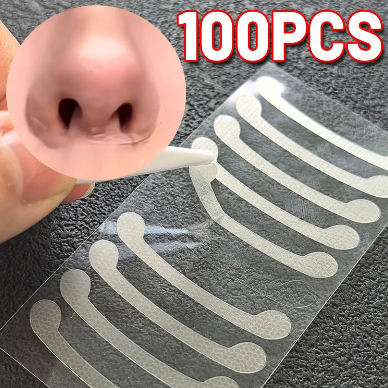 Transparent PE Breath Nasal Strips Invisible Shrinking Nose Wing Patch for Cosplay Makeup Slimming Nose Shrink Shaper Lifting