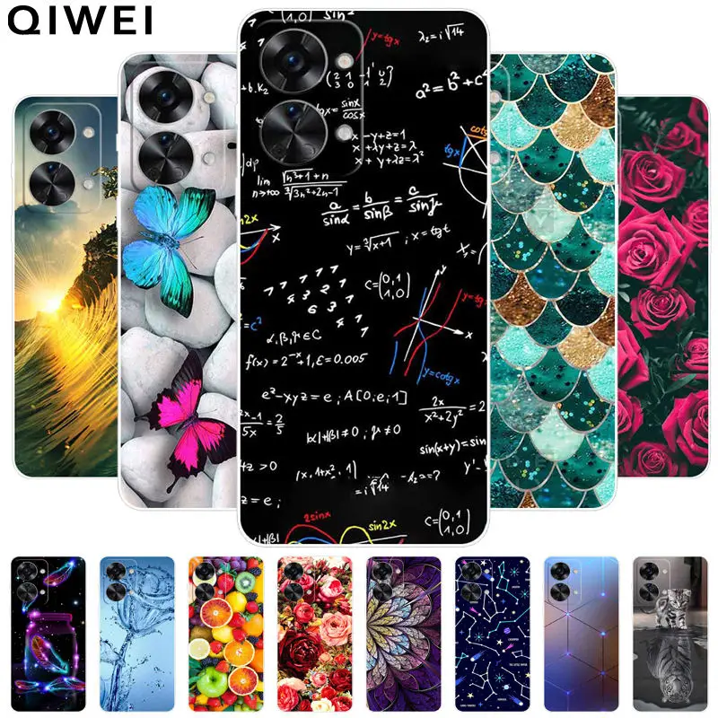 For One plus Nord 2T 5G Case Soft Silicone Cover Phone Cases for Oneplus Nord 2T Case TPU Clear Fundas Nord 2 T Protection Capa