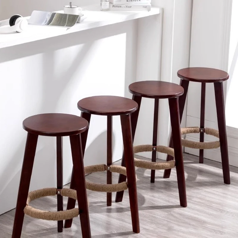 Make Up Faddish Bar Stool Brown Relaxing Concise Accent Magazine Bar Stoool Nordic Elegant Banco Alto Para Barra Home Furniture