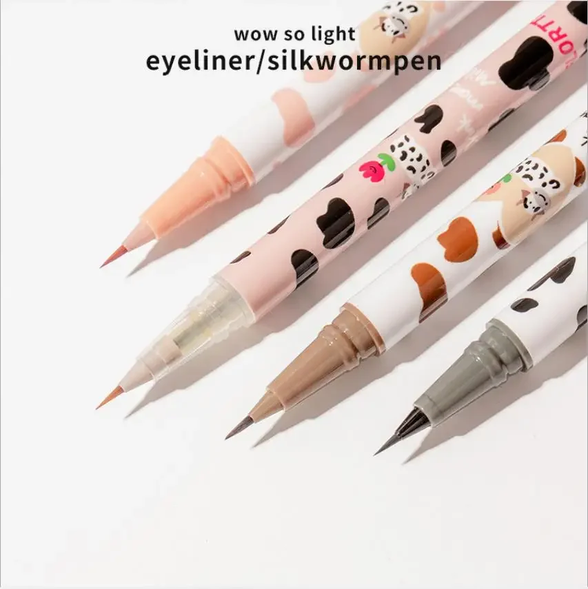 Flortte Eyeliner Pen Liquid Eye Liner Orbicularis Pen  Waterproof Longlasting Women Beauty Cosmetic Korean Style Makeup Products