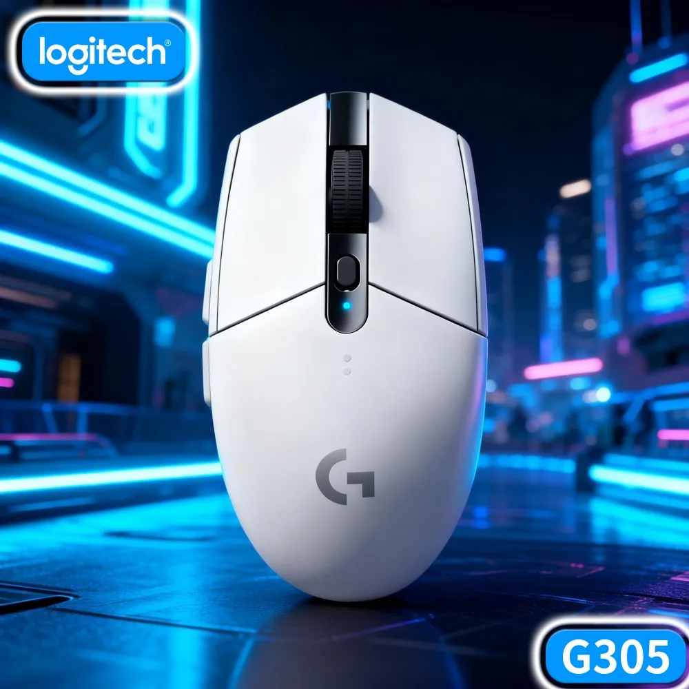 Logitech G305 LIGHTSPEED Wireless Quick‑Trigger Gaming Mouse HERO 12000 DPI 6 Programmable Buttons Fast In‑Game Reaction PC Mac