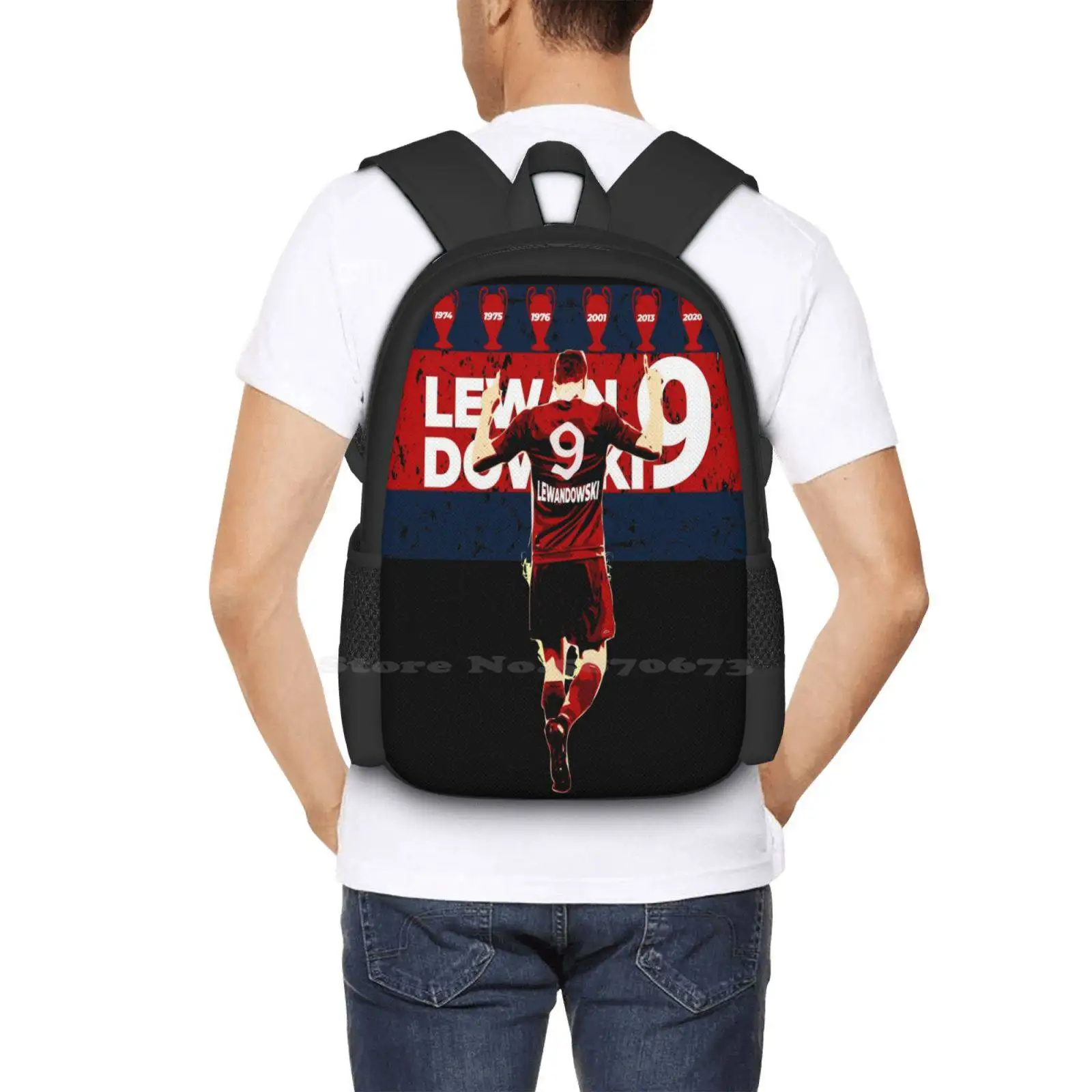 Robert Lewand owski _ Spieler Mode Muster Design Reise Laptop Schule Rucksack Tasche Robert Lewand owski Polnisch