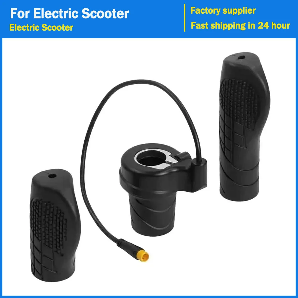 

FT76X Half Twist Throttle Electric Scooter Bike Left/Right Handle Half Handlebar Accelerator Waterproof/SM Plug for E-bike