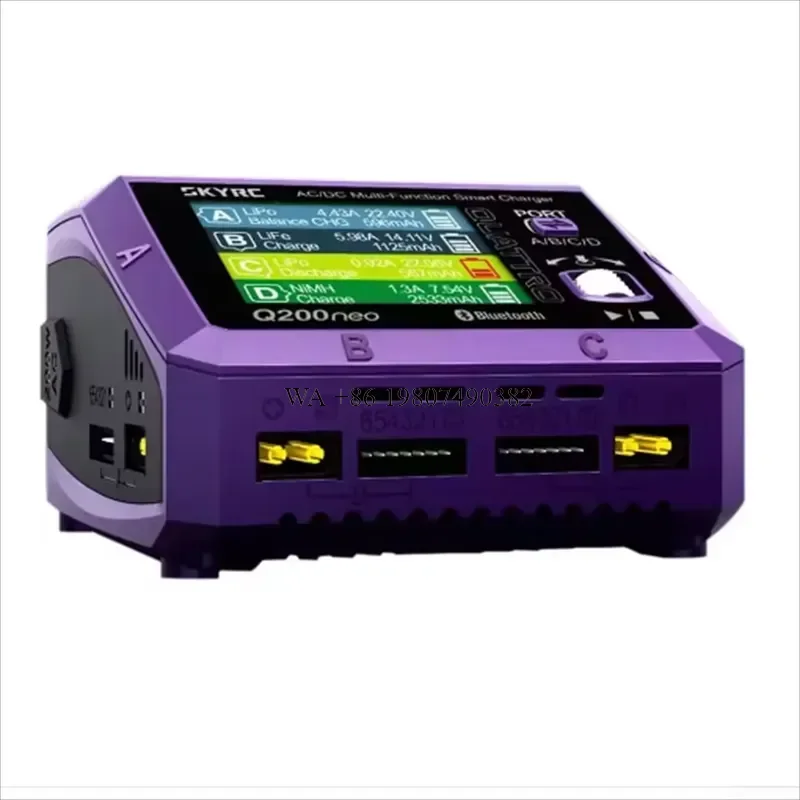 wmwmnu for SKYRC Q200neo Multi Channel AC 200W DC 400W 10A Balanced Battery Charger Discharger for Lithium PD3.0 USB