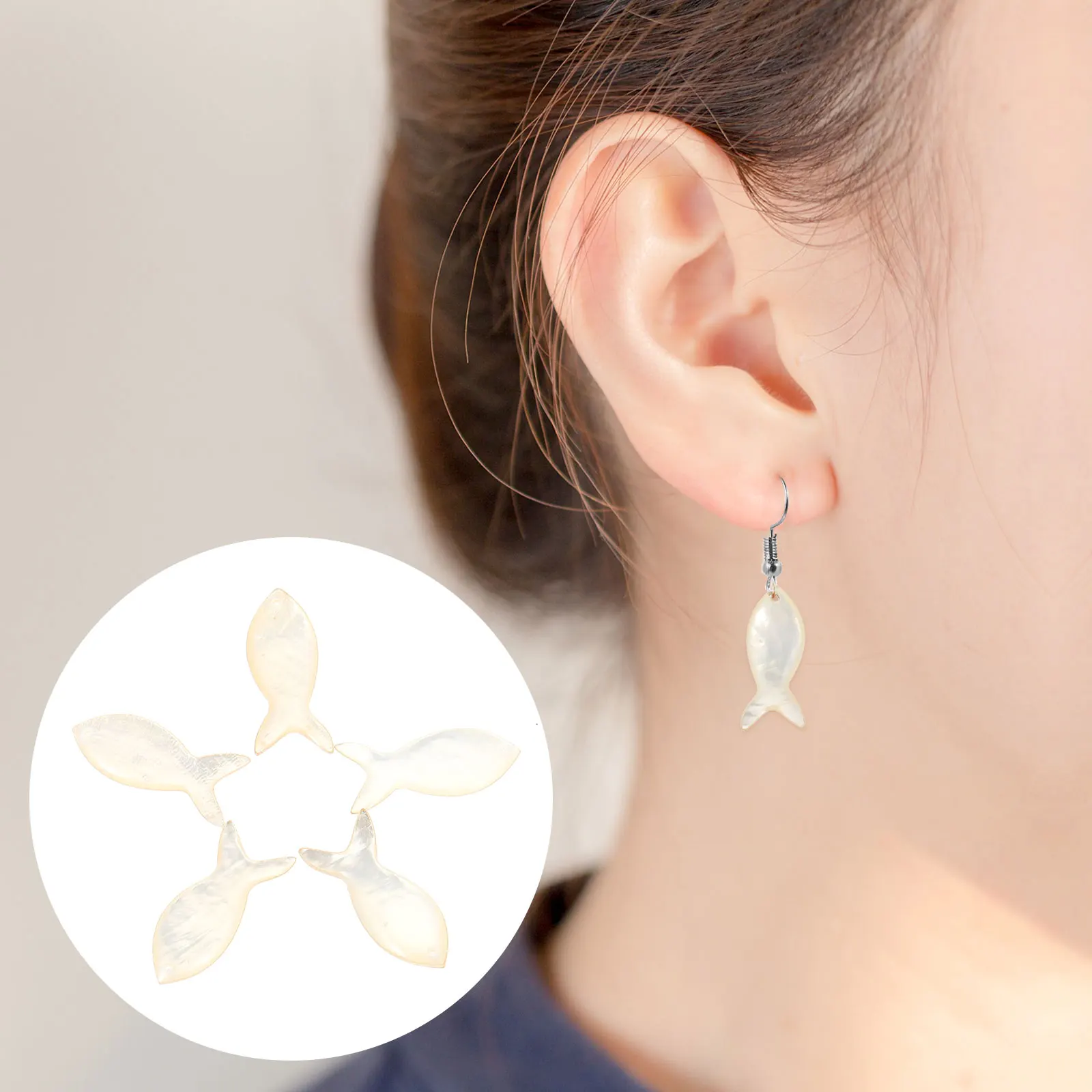 

10pcs Diy Jewelry Making Shell Pendants Smooth DIY Jewelry Making Anklets Earrings Necklaces Earrings Charms Gifts