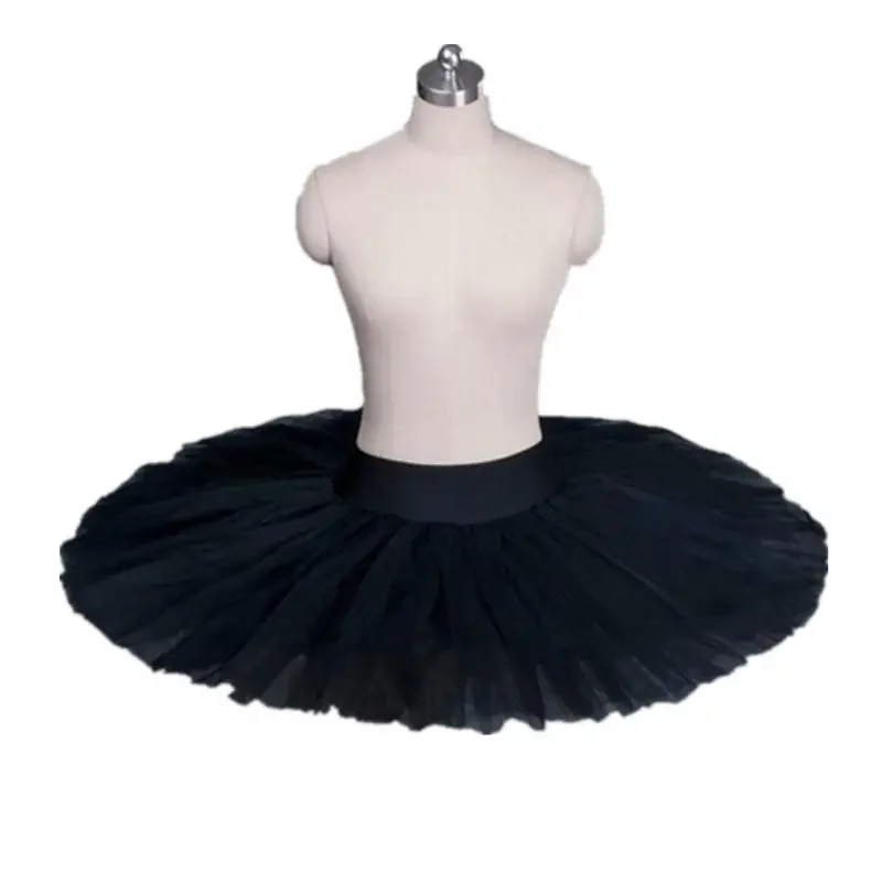 Professional Ballet Tutus Adult Child Stiff Pancake Half Ballet Tutu Girls Practice Tutu Skirts Kids White Platter Tutu 6 Layers