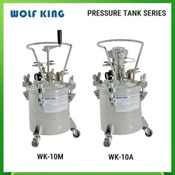 Wolfking WK-10M Manual Pneumatic Pressure Tank,10 Liter Capacity,Aluminum Material Tank,WK-10A Automatic Pressure Paint Tank