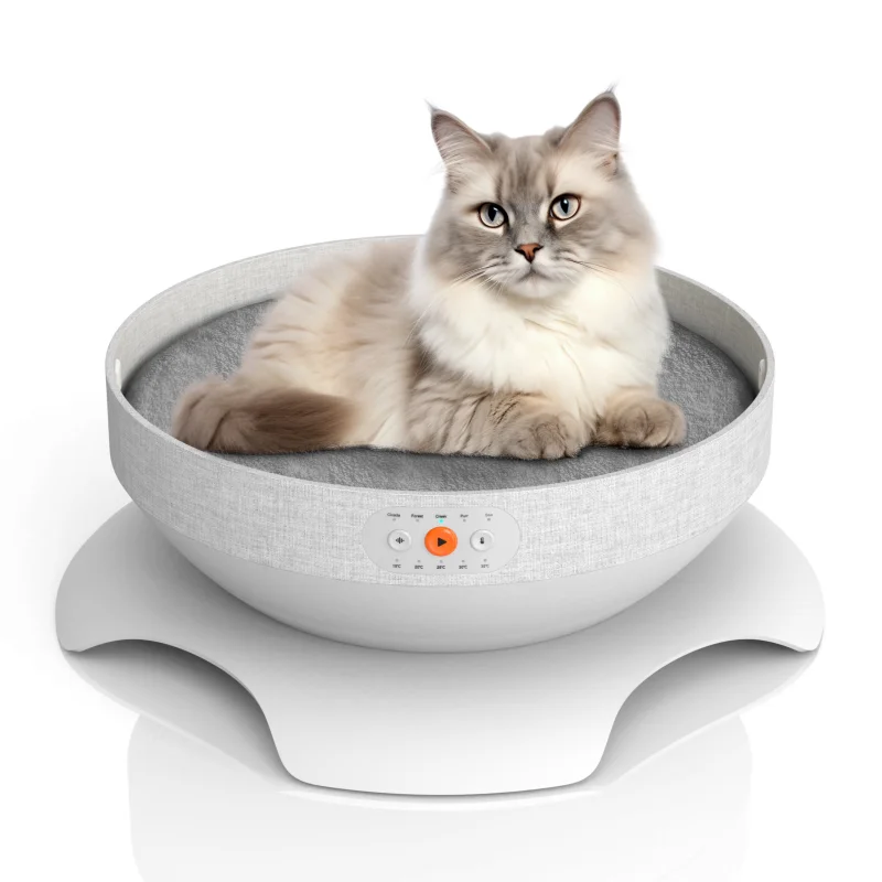 

2025 OEM/ODM Smart Cooling Heating Cat House Easy Clean Summer Winter Tuya APP Keypad Control Music Air Conditioning Furniture