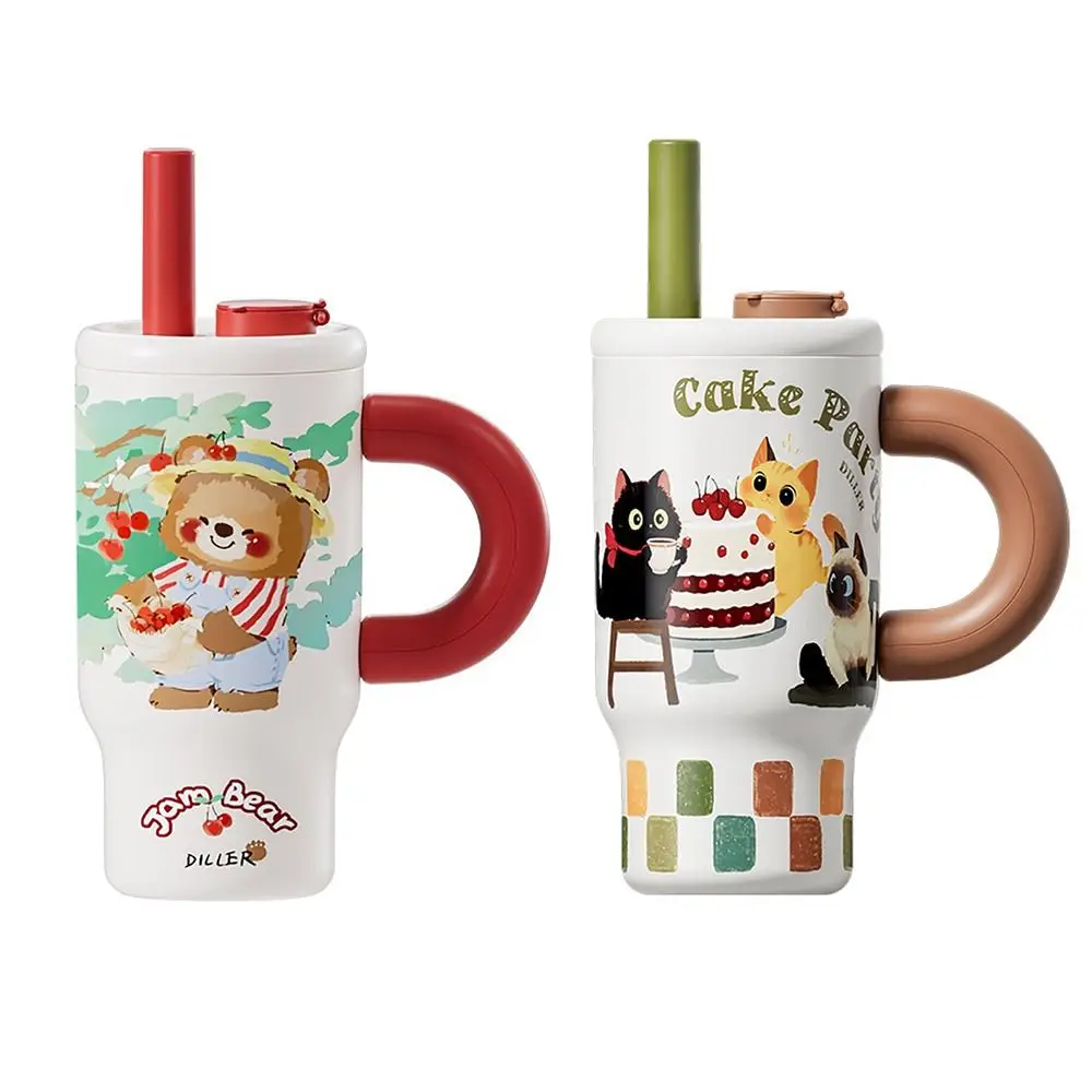 

Портативная соломенная вакуумная чашка 1000 мл, нержавеющая сталь 316, большая емкость, бутылка для воды, съемный чайный магазин, холодный и горячий стакан для дома