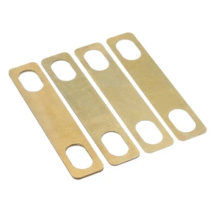 4Pcs Guitar Neck Wedges 0.008in 0.020in 0.039inThick Brass Wedges for Guitar and Bass Screwed Neck Repair E56D