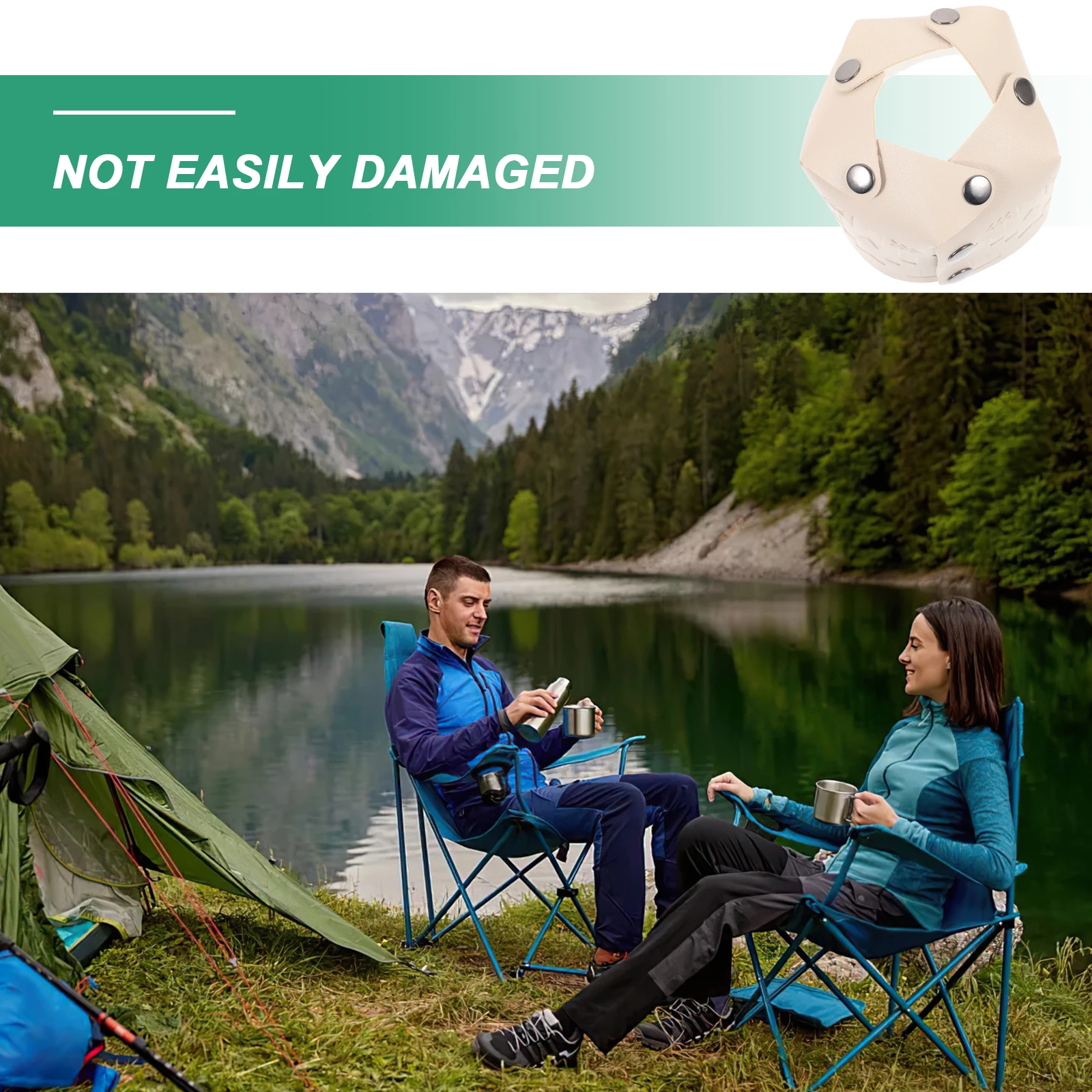 

Camping Gas Tank Cover Fuel Canister Protector Propane Sleeve White PU Outdoor Stove Accessories Anti fall Storage Tool