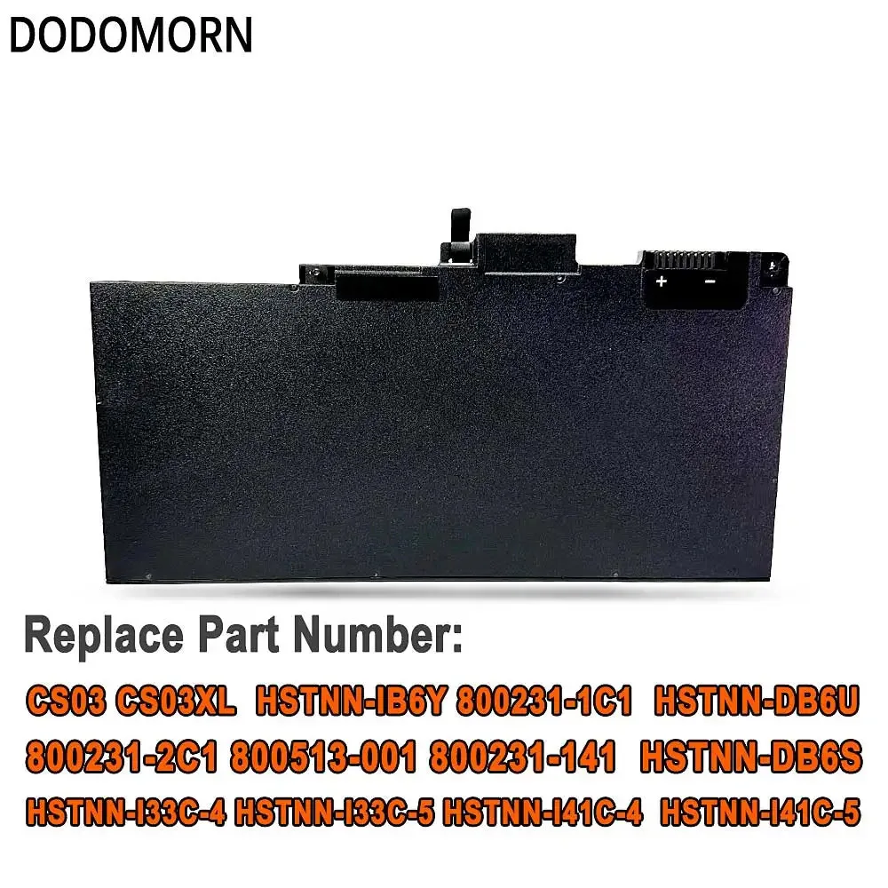 Imagem -02 - Dodomorn-baterias para Notebook hp Elitebook Cs03xl Cs03xl 745 755 840 850 g3 g4 Series Hstnn-ib6y Cs03 11.1v 43wh 3900mah