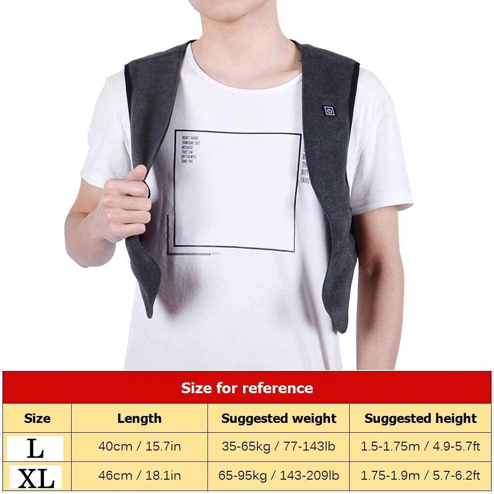الرجال الخريف والشتاء عالية الجودة ساخنة سترة تسخين كهربائي جاكيتات الرجال الجرافين معطف الحرارة USB التدفئة وسادة مبطنة #4