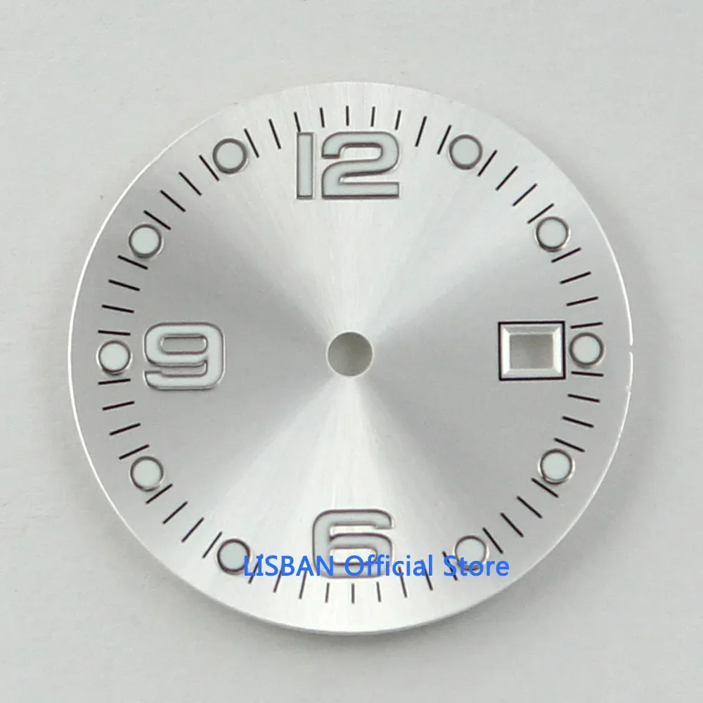 31.5mm Sterile Watch Dial Date Window Fit ETA 2836 MIYOTA 8215 Movement image 2
