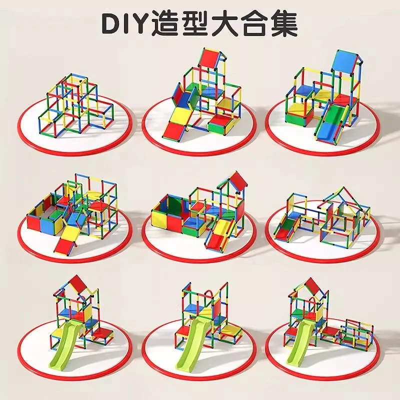 Climbing frame indoor, small ladder Montessori multi-function slide, family paradise