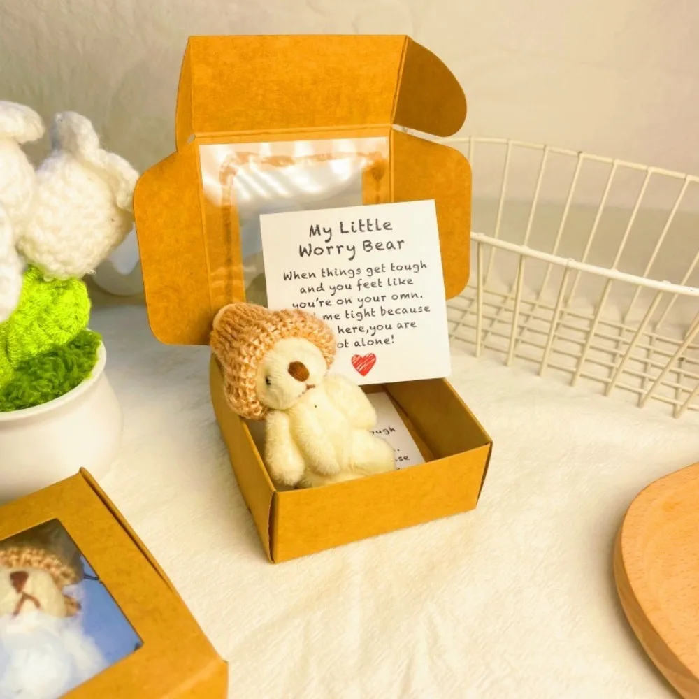 in Box Cute Mini Teddy Bear Box Gift Mini Size Plush Plush Teddy Bear Gifts Pocket Bear For Boys