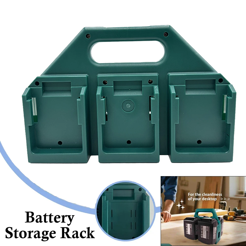 

Держатель для литиевых аккумуляторов электроинструментов, 4/6 слотов, кронштейн для хранения, крепление на стойку, подходит для Makita 18V