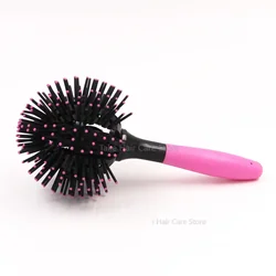 3D Curly Hair CombBomb Spherical Curl Massage 360° Styling Salon Round Curler Hairbrush Women Tool Ball Shape Detangling Comb