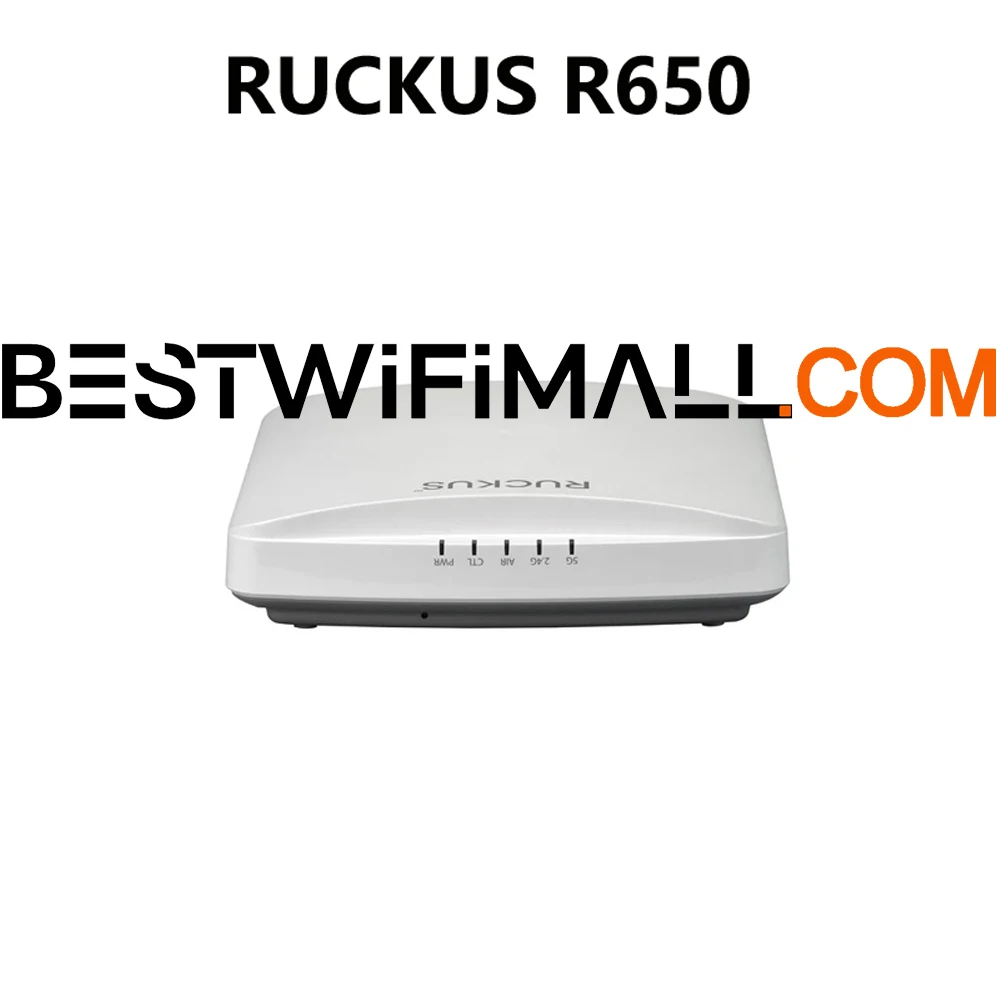 شبكات RUCKUS R650 901-R650-WW00 901-R650-EU00 802.11AX Wi-Fi 6 WPA3 4x4 SU-MIMO MU-MIMO 2.5Gbps نقطة وصول WiFi داخلية