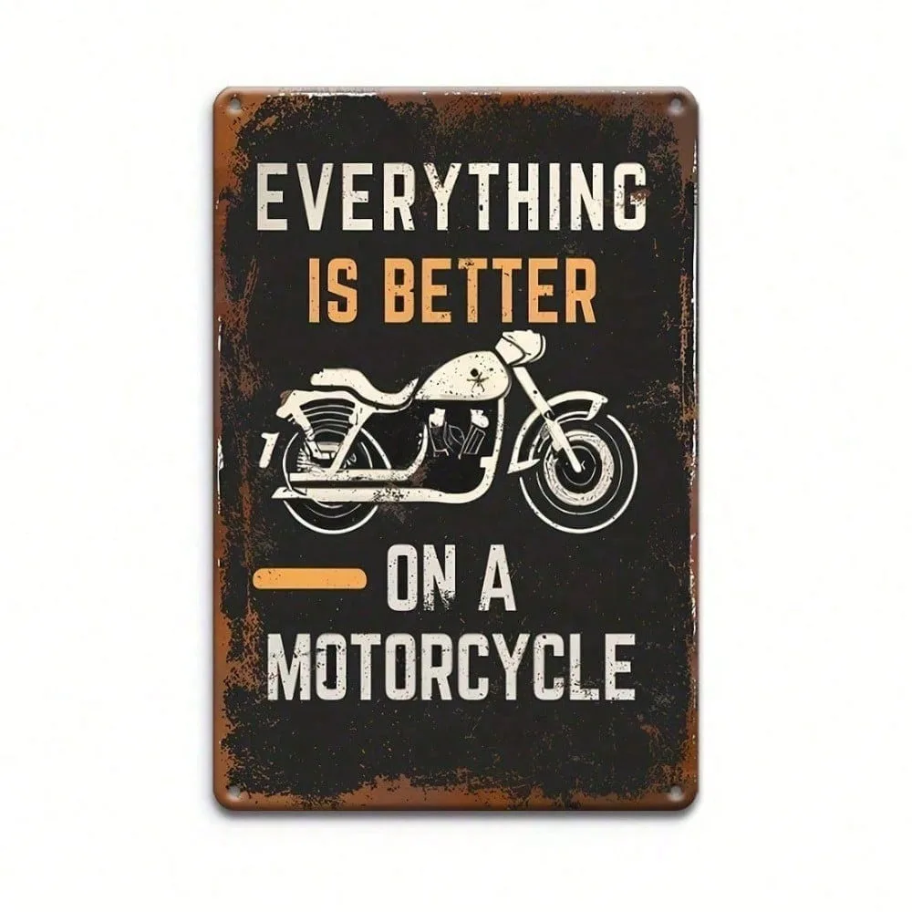 

Vintage Metal Motorcycle Wall Art, Vintage Garage Decor, Valentine's Decorations, Man Cave Bar Sign, Art Deco, Ramadan Decoratio